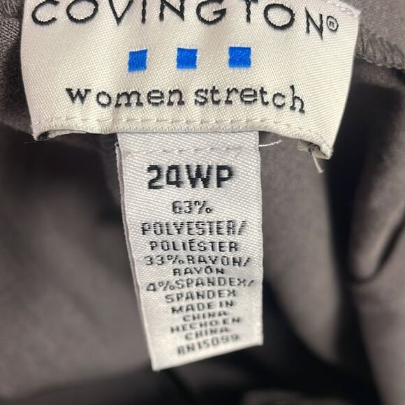 Covington Women Stretch Dress Pants, Size 24WP, Petite, Grayish Black - Picture 5 of 5